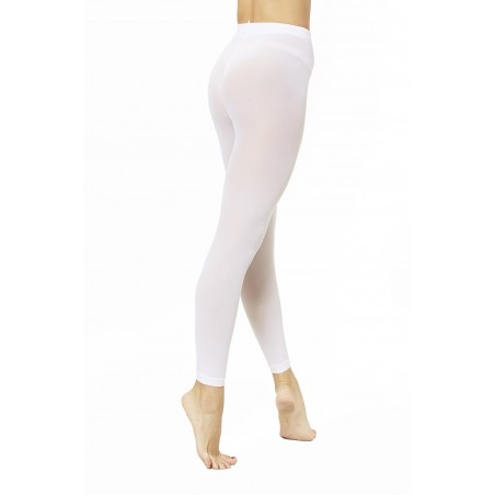 collants sans pieds blanc 0878