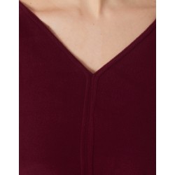 Crop Top polaire SISSI bordeaux