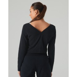 Crop Top polaire SISSI noir